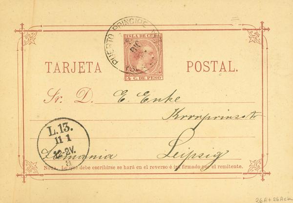 1298 | Cuba. Entero Postal