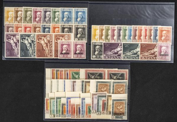 36 | Spanish Collection. Sets and stamps stock