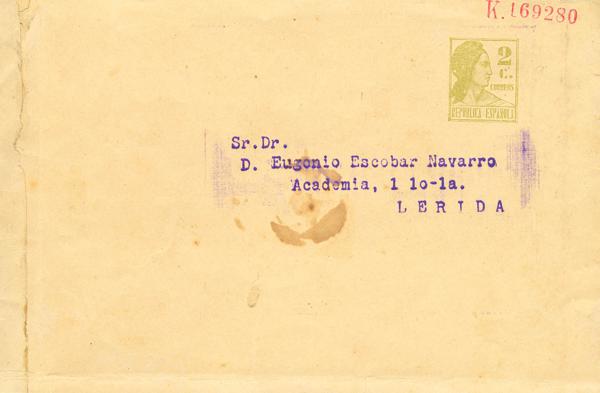 1325 | Entero Postal. Entero Postal Privado