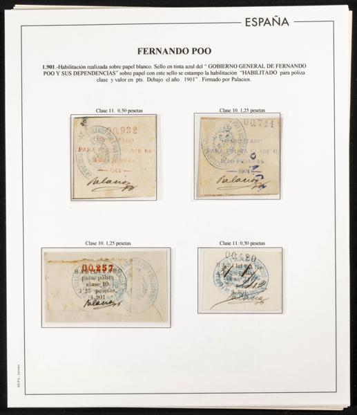 1787 | Fernando Poo. Postal Fiscal Stamp