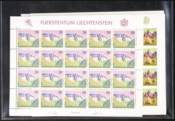 1048 | Liechtenstein. Sets and stamps stock