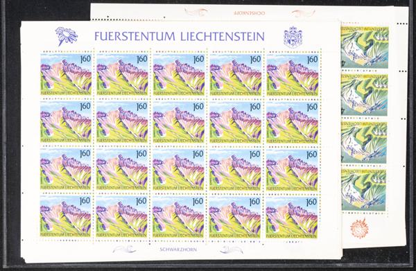 1061 | Liechtenstein. Sets and stamps stock