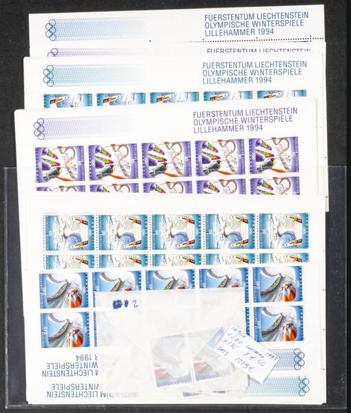 1069 | Liechtenstein. Sets and stamps stock