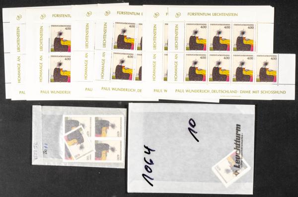 1080 | Liechtenstein. Sets and stamps stock