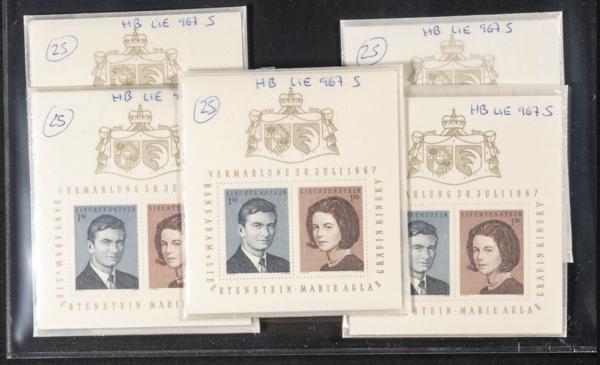 1085 | Liechtenstein. Sets and stamps stock