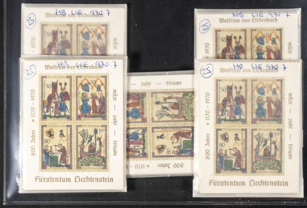 1086 | Liechtenstein. Sets and stamps stock