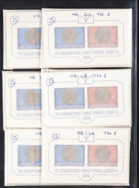 1088 | Liechtenstein. Sets and stamps stock