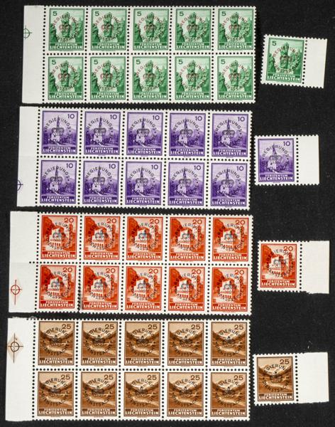 1094 | Liechtenstein. Sets and stamps stock