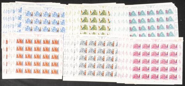 1154 | Luxembourg. Sets and stamps stock