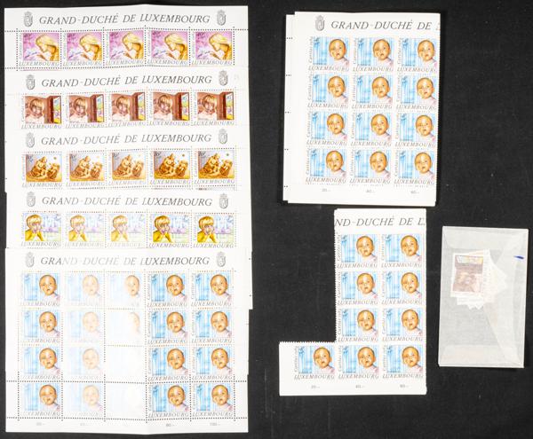 1189 | Luxembourg. Sets and stamps stock