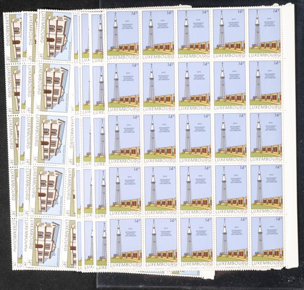 1216 | Luxembourg. Sets and stamps stock