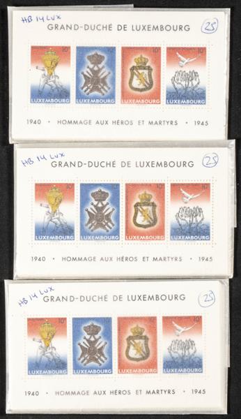 1238 | Luxembourg. Sets and stamps stock