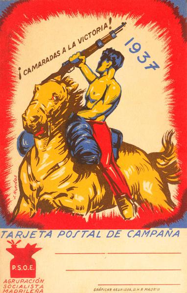 863 | Guerra Civil. Tarjeta Postal Republicana