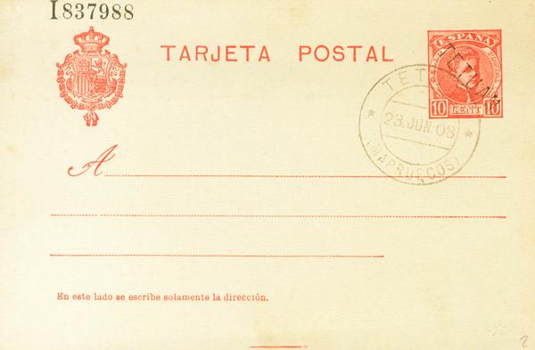 1180 | Spanish Marocco. Postal Stationery