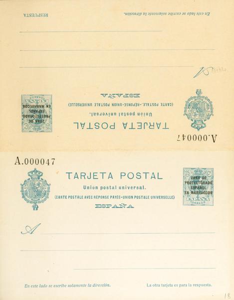 1218 | Spanish Marocco. Postal Stationery