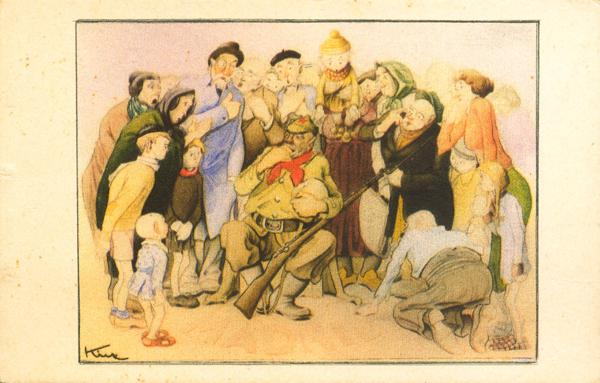 1261 | Civil War. Nationalist Postcard