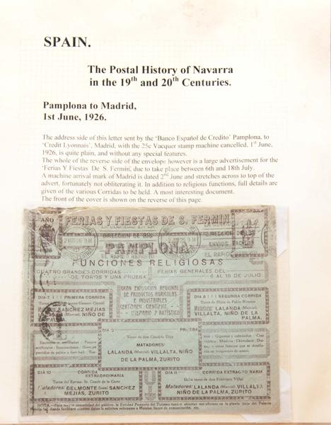 44 | Spanish Collection. Postal History
