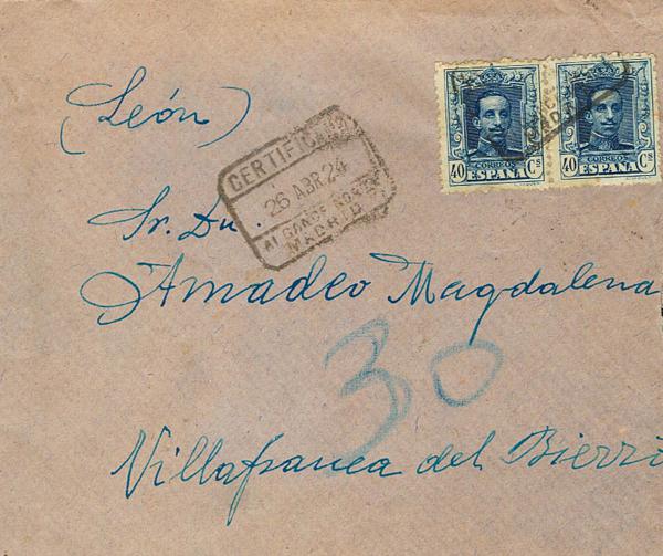 0000036256 - Spain. Spanish State Registered Mail