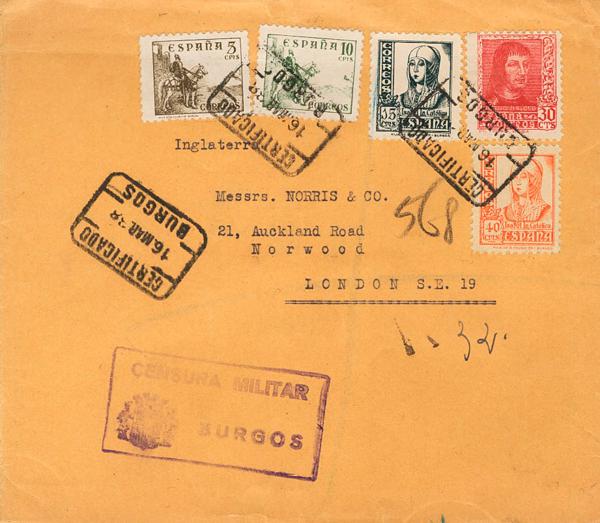 0000043388 - Spain. Spanish State Registered Mail