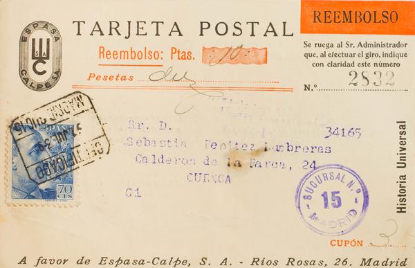 0000049196 - Spain. Spanish State Registered Mail