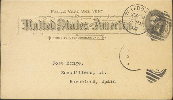 0000073327 - Estados Unidos. Entero Postal