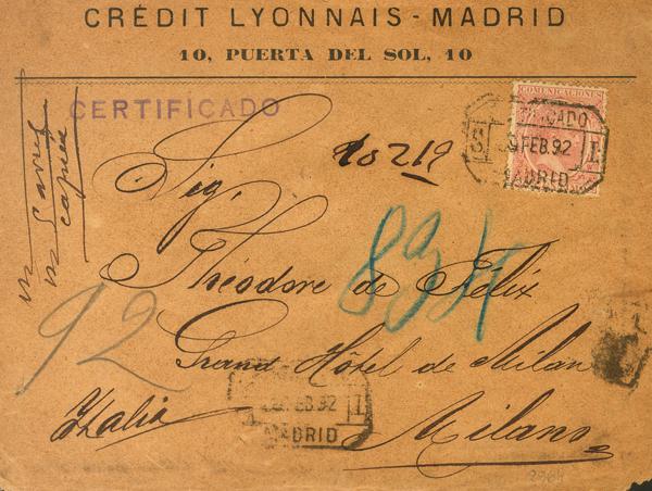 0000114160 - España. Alfonso XIII Correo Certificado