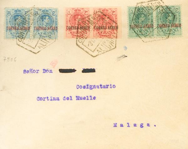 0000114398 - España. Alfonso XIII Correo Aéreo