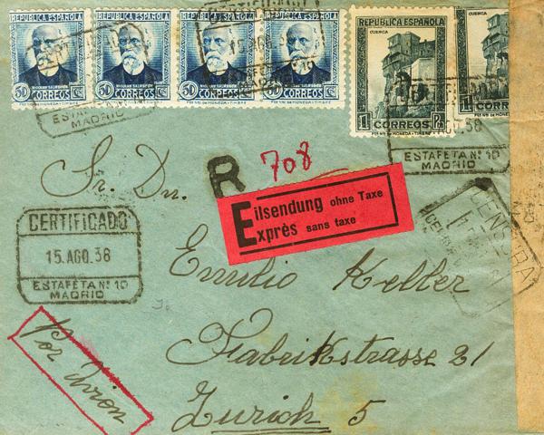 0000115585 - Spain. Spanish Republic Registered Mail