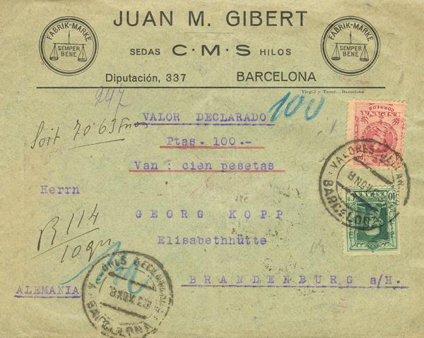 0000117126 - España. Alfonso XIII Correo Certificado