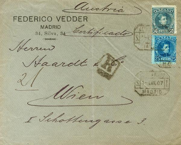 0000117889 - España. Alfonso XIII Correo Certificado