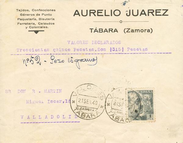 0000118427 - Spain. Spanish State Registered Mail