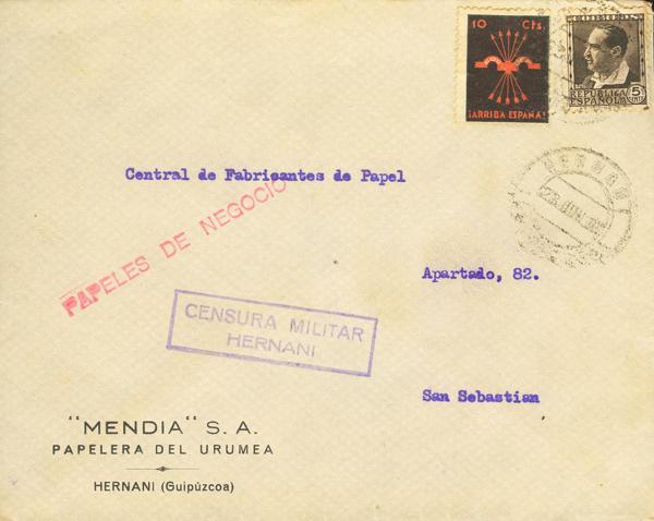 0000118463 - Zona Nacional. Censura Militar Bando Nacional