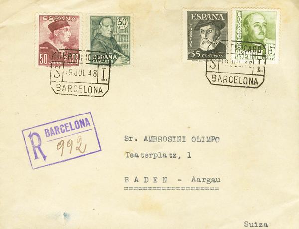 0000124878 - Spain. Spanish State Registered Mail