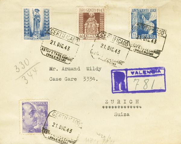 0000124898 - Spain. Spanish State Registered Mail