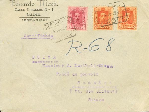 0000129307 - España. Alfonso XIII Correo Certificado