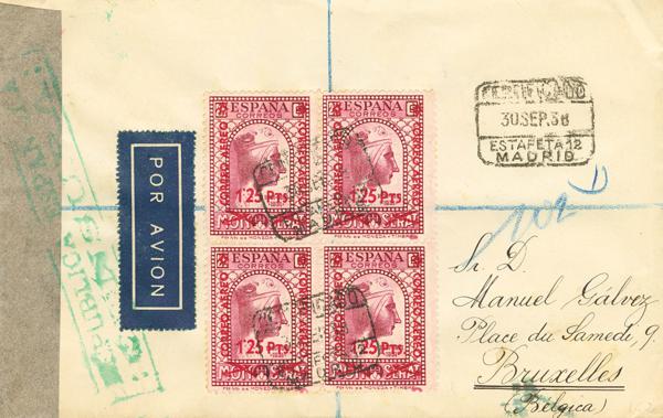 0000129317 - Spain. Spanish Republic Registered Mail